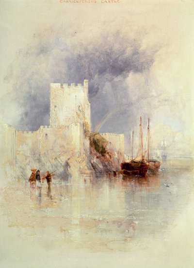 Carrickfergus, Irland von Thomas Creswick